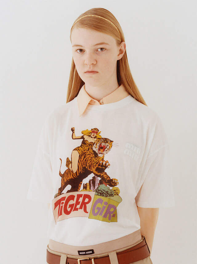 MIU MIU Tiger T-shirt